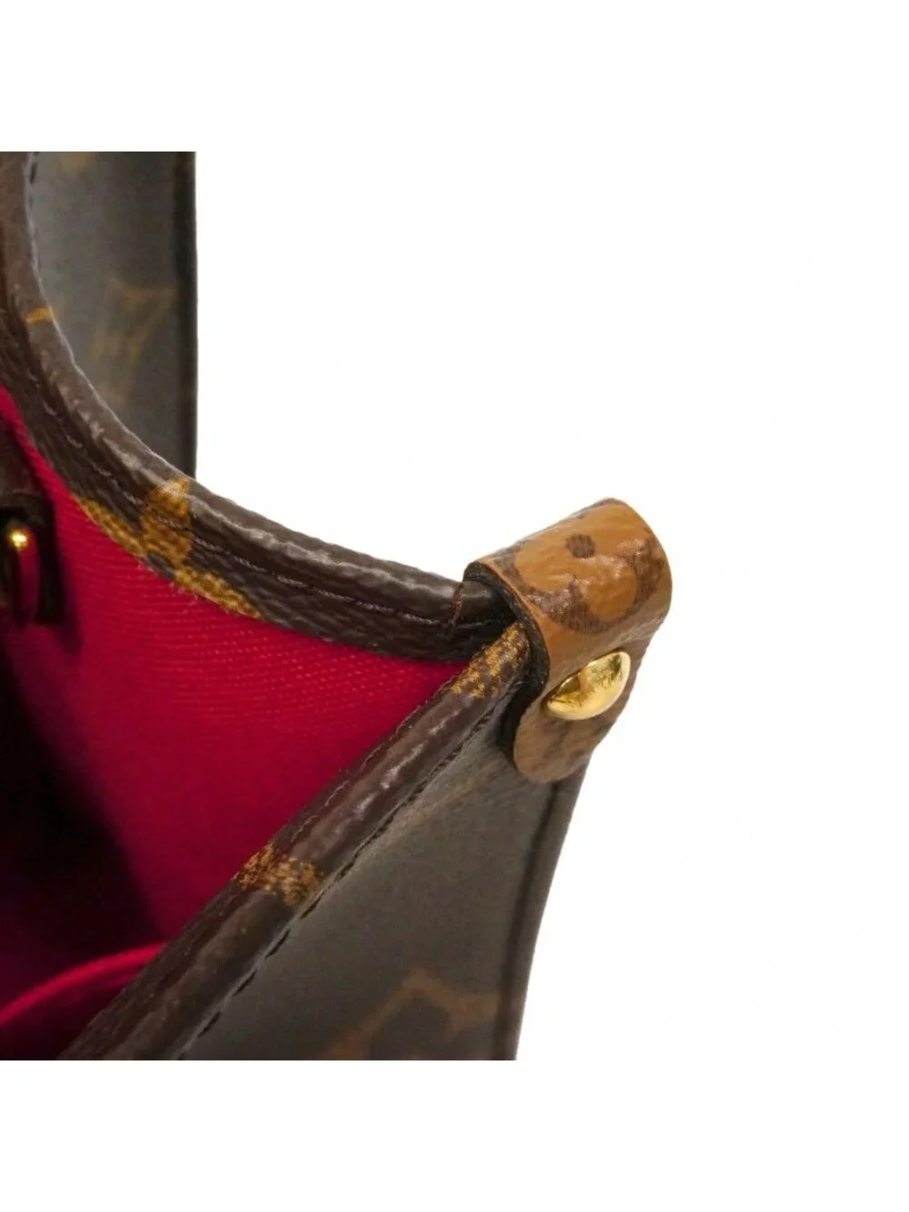 Louis Vuitton Handbag Monogram Giant Reverse On The Go PM Brown 2-Way